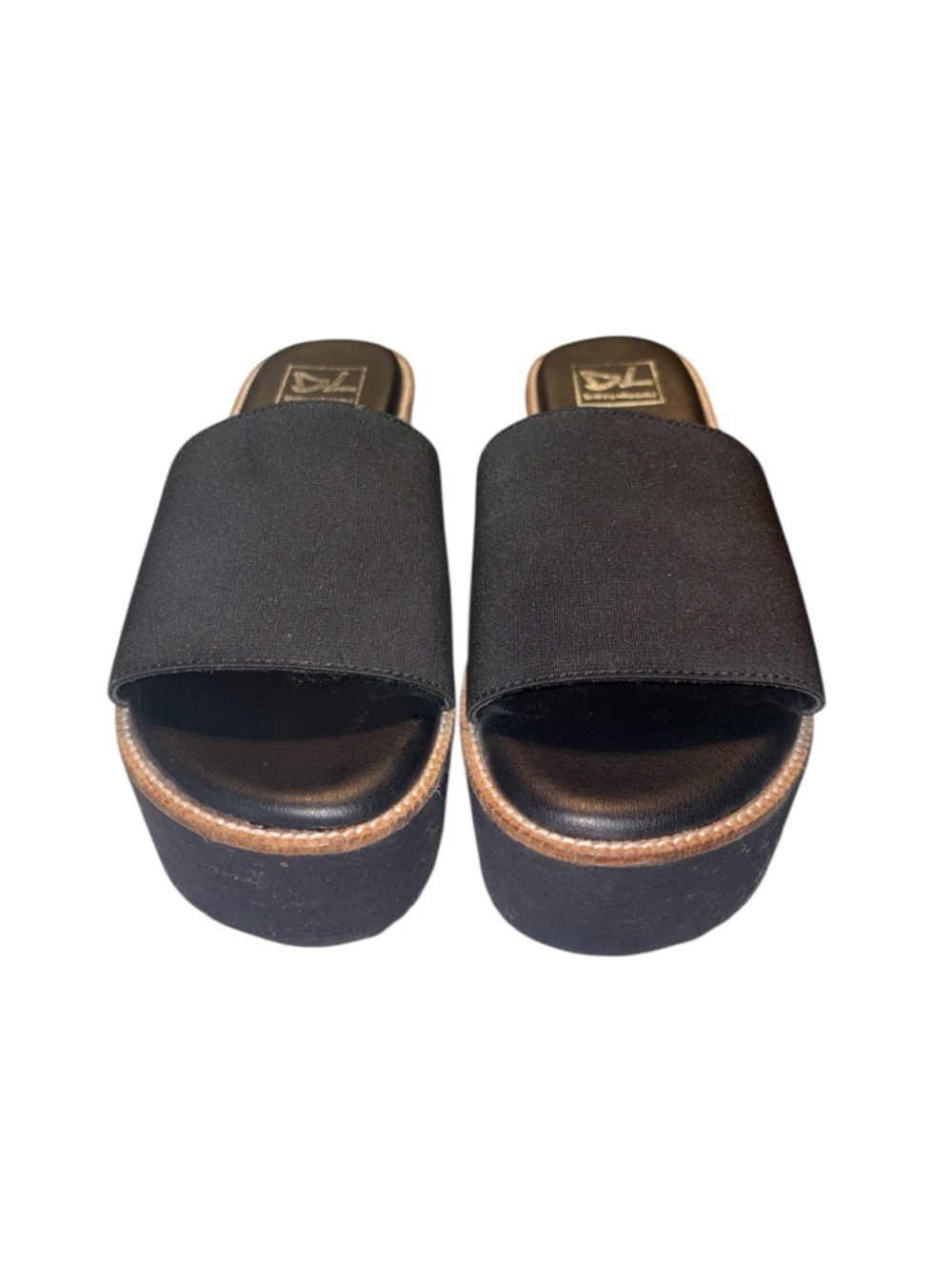 Dirty Laundry Pivot Black Platform Wedge Slide Sandals 90’s Grunge Y2K Size 6 - Picture 8 of 10